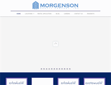 Tablet Screenshot of morgenson.com